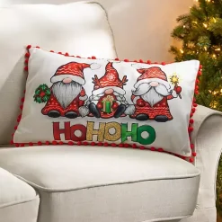 Best Kirklands Home Merry HoHoHo Gnomes Lumbar Pillows, Set of 2