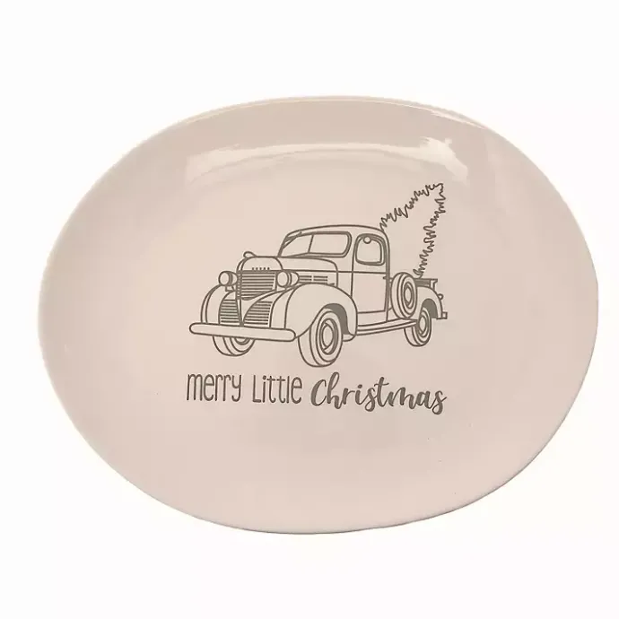Clearance Kirklands Home Merry Little Christmas Truck Serving Platter