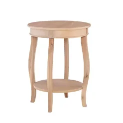 Sale Kirklands Home Merryweather Natural Wood Accent Table Tan