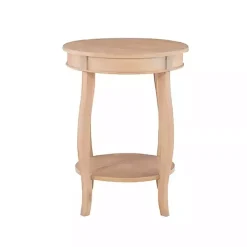 Sale Kirklands Home Merryweather Natural Wood Accent Table Tan
