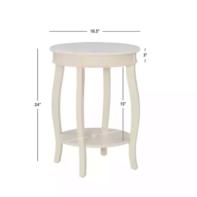 Best Kirklands Home Merryweather Off White Accent Table Ivory