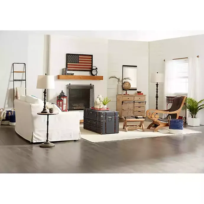 Hot Kirklands Home Metal and Fir Wood Leaning Ladder with Hooks