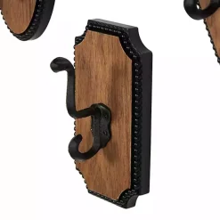 Discount Kirklands Home Metal and Wood Beaded Wall Hooks, Set of 4