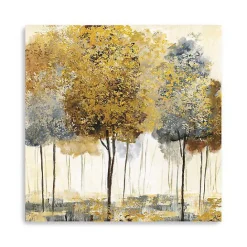 Outlet Kirklands Home Metallic Forest I Canvas Art Print, 40x40 in.