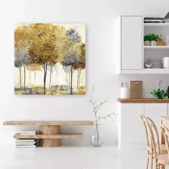 Outlet Kirklands Home Metallic Forest I Canvas Art Print, 40x40 in.