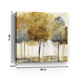 Outlet Kirklands Home Metallic Forest I Canvas Art Print, 40x40 in.