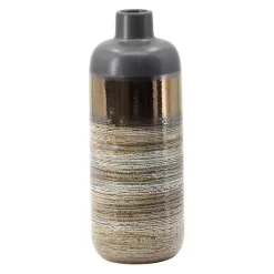 Discount Kirklands Home Metallic Gold and Gray Vase