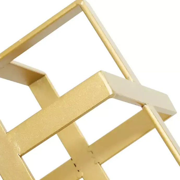 Clearance Kirklands Home Metallic Cube Sculptures, Set of 2 Gold