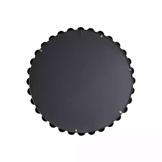 Best Kirklands Home Metallic Foiled Beaded Wall Mirror, 27 in. Gold