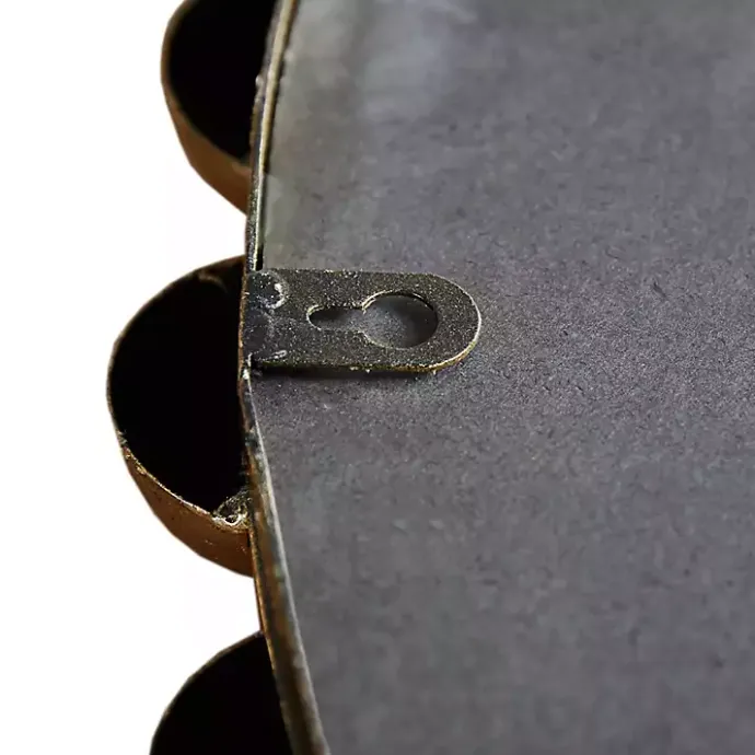 Best Kirklands Home Metallic Foiled Beaded Wall Mirror, 27 in. Gold