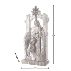 New Kirklands Home Metallic Holy Family Nativity Silver