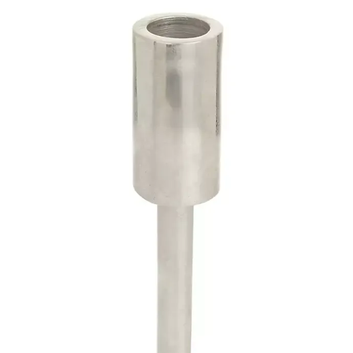 Discount Kirklands Home Metallic Loop Base Taper Candle Holders, Set of 3 Silver