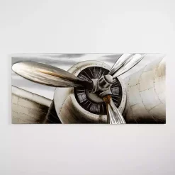 Sale Kirklands Home Metallic Propeller Canvas Art Print