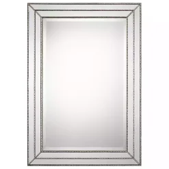 Sale Kirklands Home Metallic Grooved Texture Wall Mirror Silver