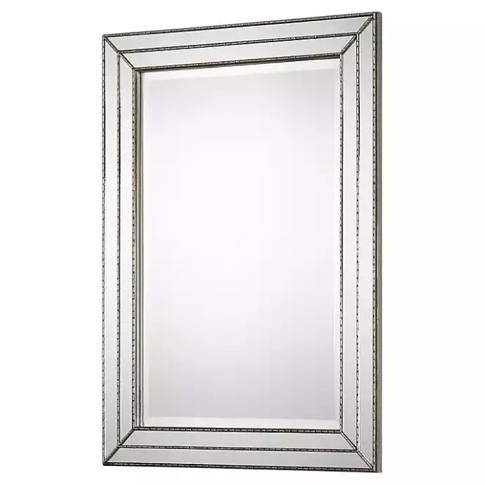 Sale Kirklands Home Metallic Grooved Texture Wall Mirror Silver