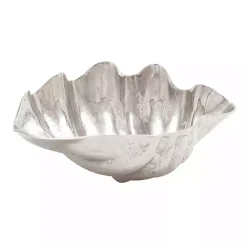 Kirklands Home Metallic Shell Bowl Silver