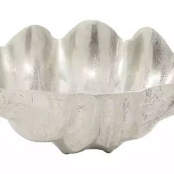 Kirklands Home Metallic Shell Bowl Silver