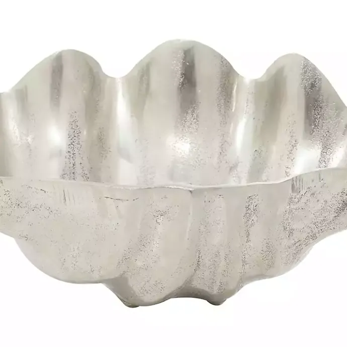 Kirklands Home Metallic Shell Bowl Silver