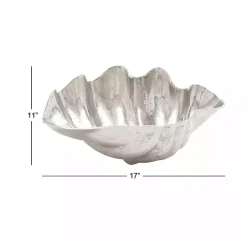 Kirklands Home Metallic Shell Bowl Silver