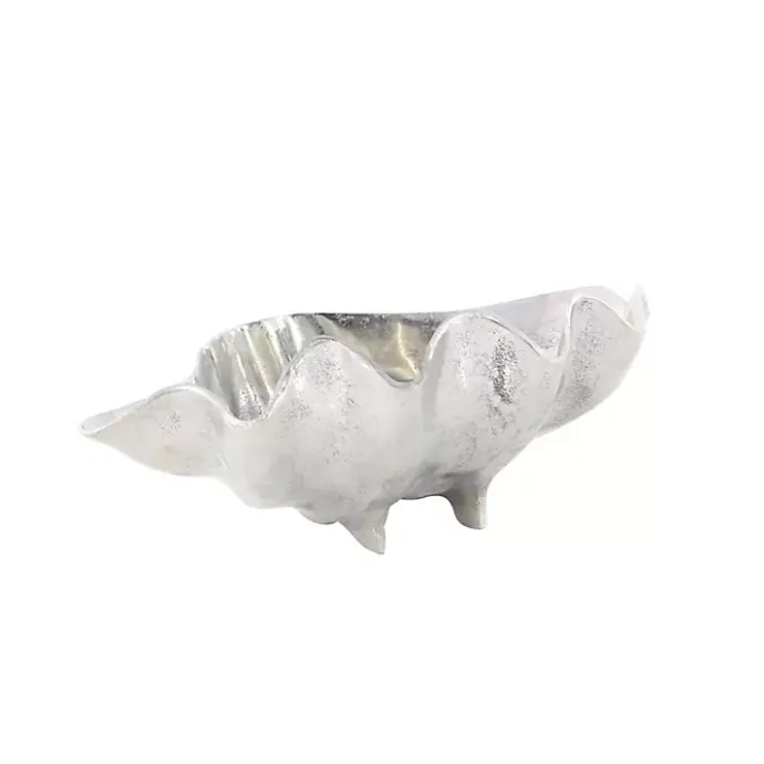 Kirklands Home Metallic Shell Bowl Silver