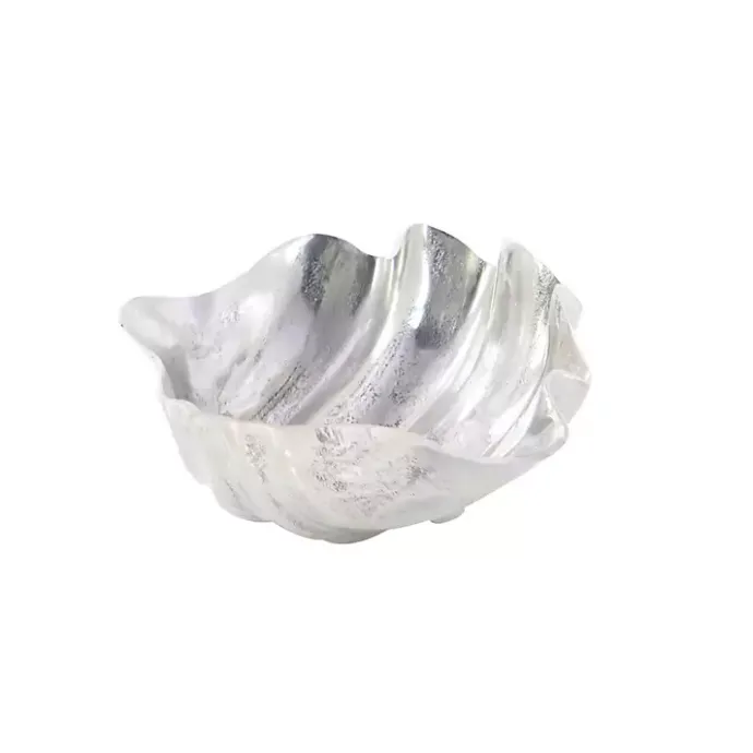 Kirklands Home Metallic Shell Bowl Silver