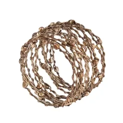 Sale Kirklands Home Metallic Silver Wire Napkin Rings, Set of 4