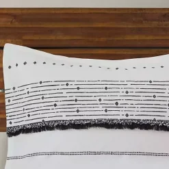 New Kirklands Home Mia White Striped 3-pc. King Comforter Set