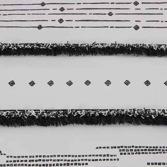 Kirklands Home Mia Striped 3-pc. King Duvet Cover Set White