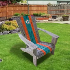 Kirklands Home Miami Dolphins Adirondack Outdoor Chair Brown