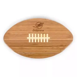Outlet Kirklands Home Miami Dolphins Bamboo Football Cutting Board Tan