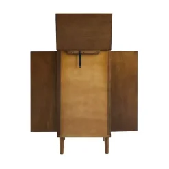Sale Kirklands Home Mid-Century Modern Walnut Jewelry Armoire Brown