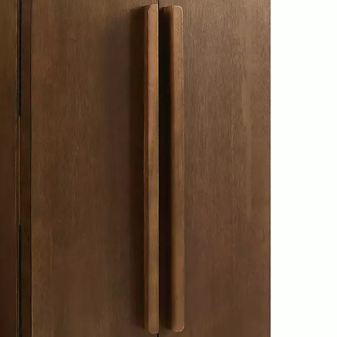 Sale Kirklands Home Mid-Century Modern Walnut Jewelry Armoire Brown