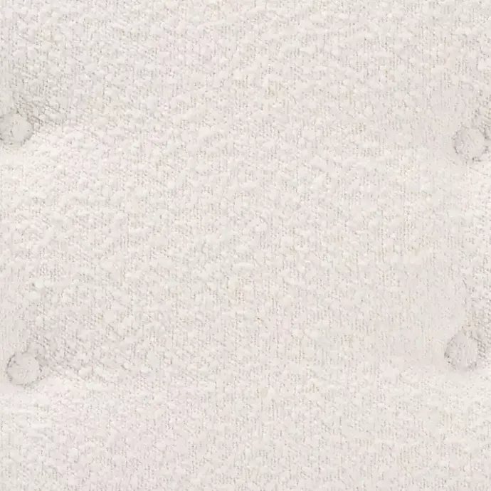 Outlet Kirklands Home Mid-Century Modern Boucle Angled Bench White