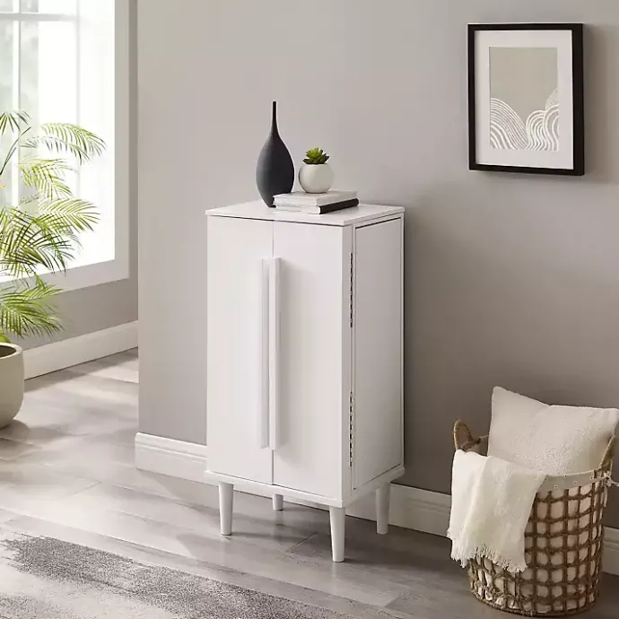Sale Kirklands Home Mid-Century Modern Jewelry Armoire White