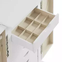 Sale Kirklands Home Mid-Century Modern Jewelry Armoire White