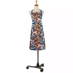 New Kirklands Home Midnight Floral Bistro Apron