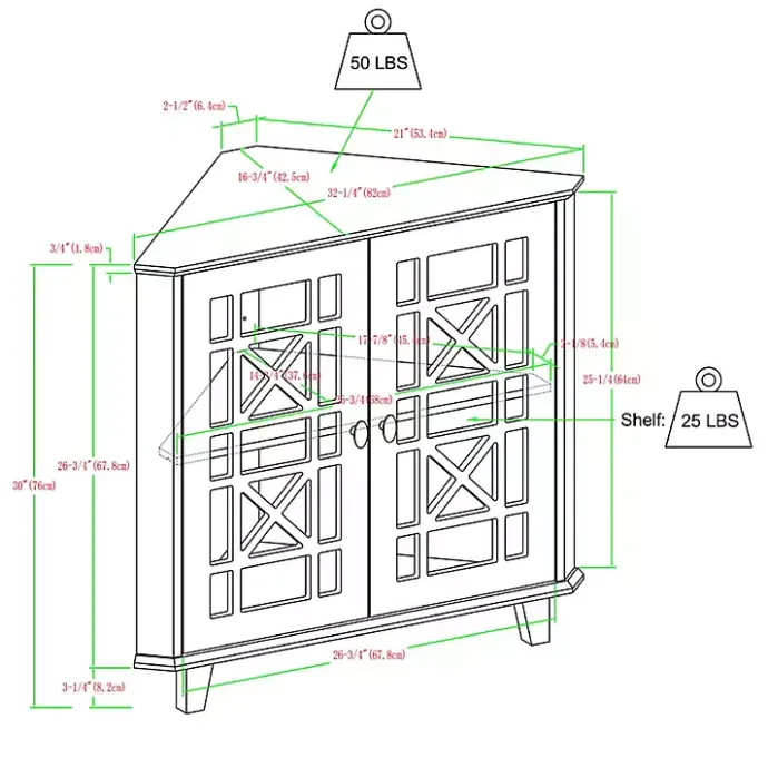Discount Kirklands Home Mikie Corner Cabinet Black