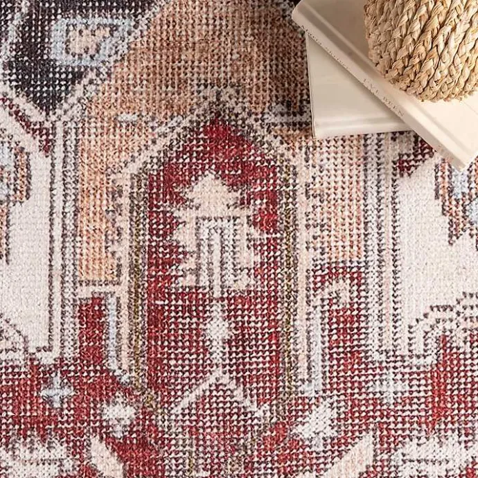 Sale Kirklands Home Miley Traditional Medallion Washable Area Rug, 4x6