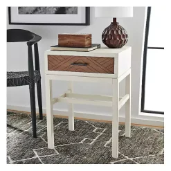 Best Kirklands Home Milo Honey Herringbone Accent Table