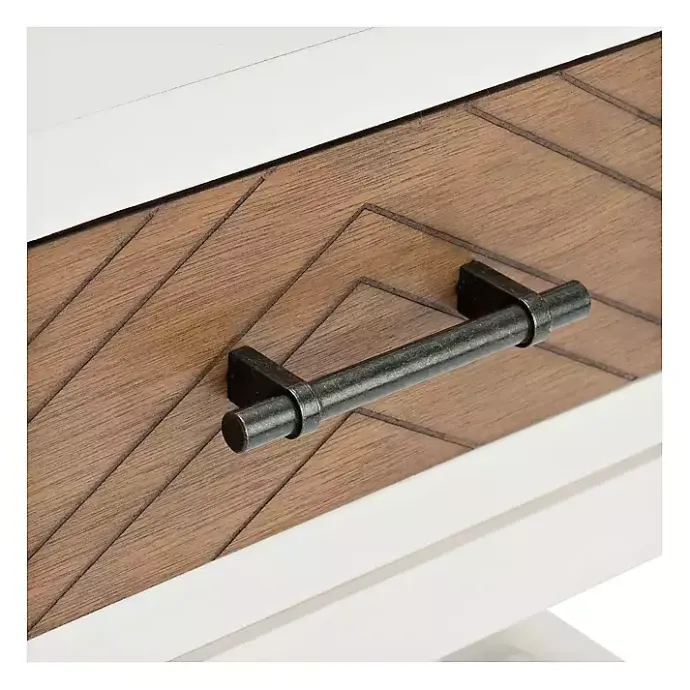 Best Kirklands Home Milo Honey Herringbone Accent Table