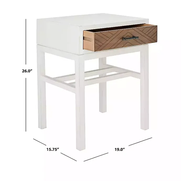 Best Kirklands Home Milo Honey Herringbone Accent Table
