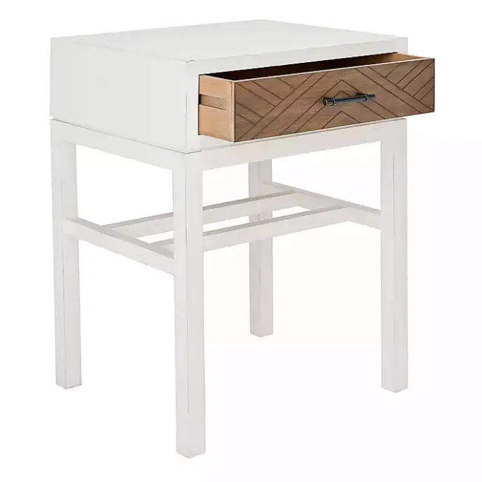 Best Kirklands Home Milo Honey Herringbone Accent Table
