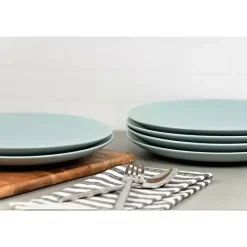 Hot Kirklands Home Mineral Classic Coupe Dinner Plates, Set of 6 Blue