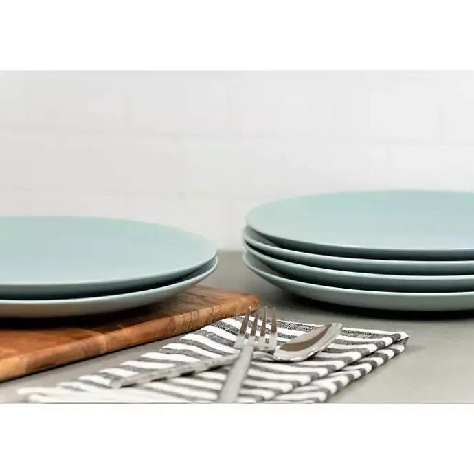 Hot Kirklands Home Mineral Classic Coupe Dinner Plates, Set of 6 Blue