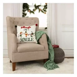 Online Kirklands Home Mingle With A Jingle Christmas Throw Pillow