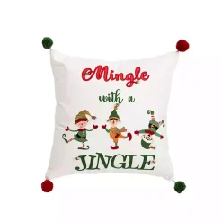 Online Kirklands Home Mingle With A Jingle Christmas Throw Pillow