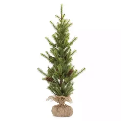 Hot Kirklands Home Mini Pine Tree with Pinecones in Burlap, 3 ft.
