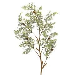 New Kirklands Home Mini Pinecone Cedar Branch Stems Green