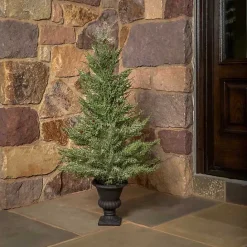 Outlet Kirklands Home Mini Spruce Tree in Urn Planter