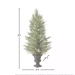 Outlet Kirklands Home Mini Spruce Tree in Urn Planter